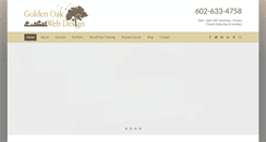 Desktop Screenshot of goldenoakwebdesign.com