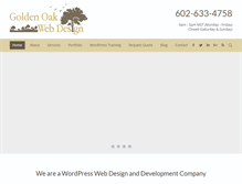 Tablet Screenshot of goldenoakwebdesign.com